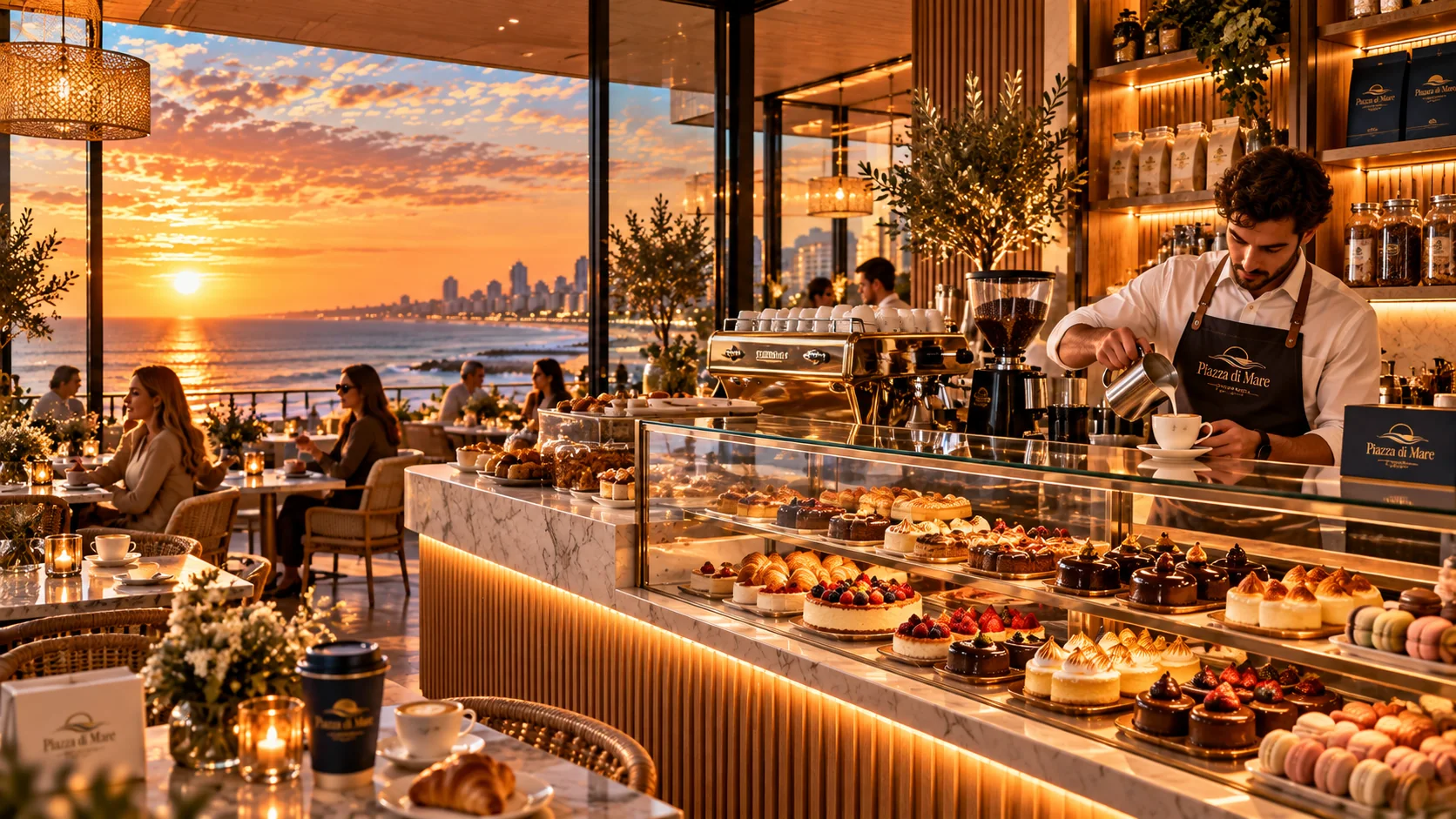 Café y pastelería en Piazza di Mare